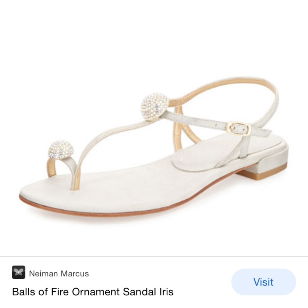 Balls of Fire Stuart Weitzman dress sandals. Perfect for bridal attire!
